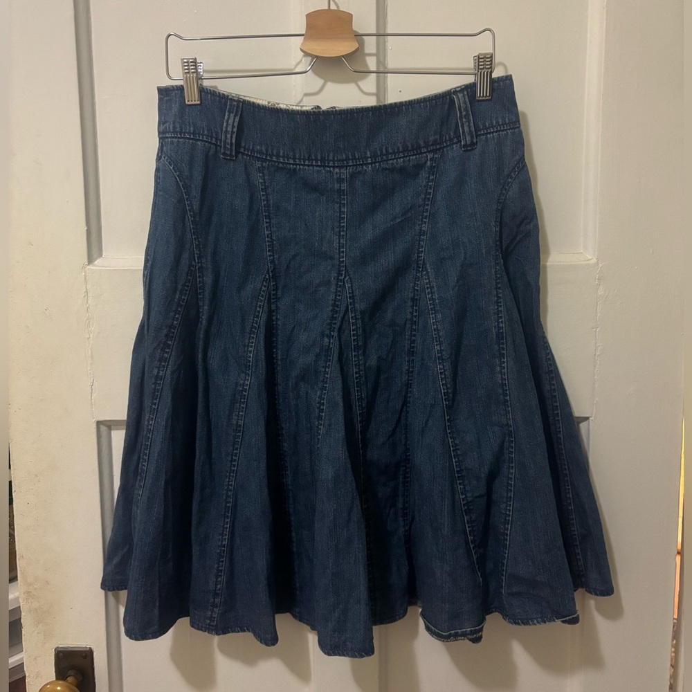 VINTAGE Denim A-Line Skirt